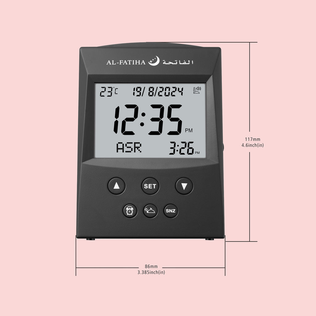 Al-Fatiha Table Azan Clock