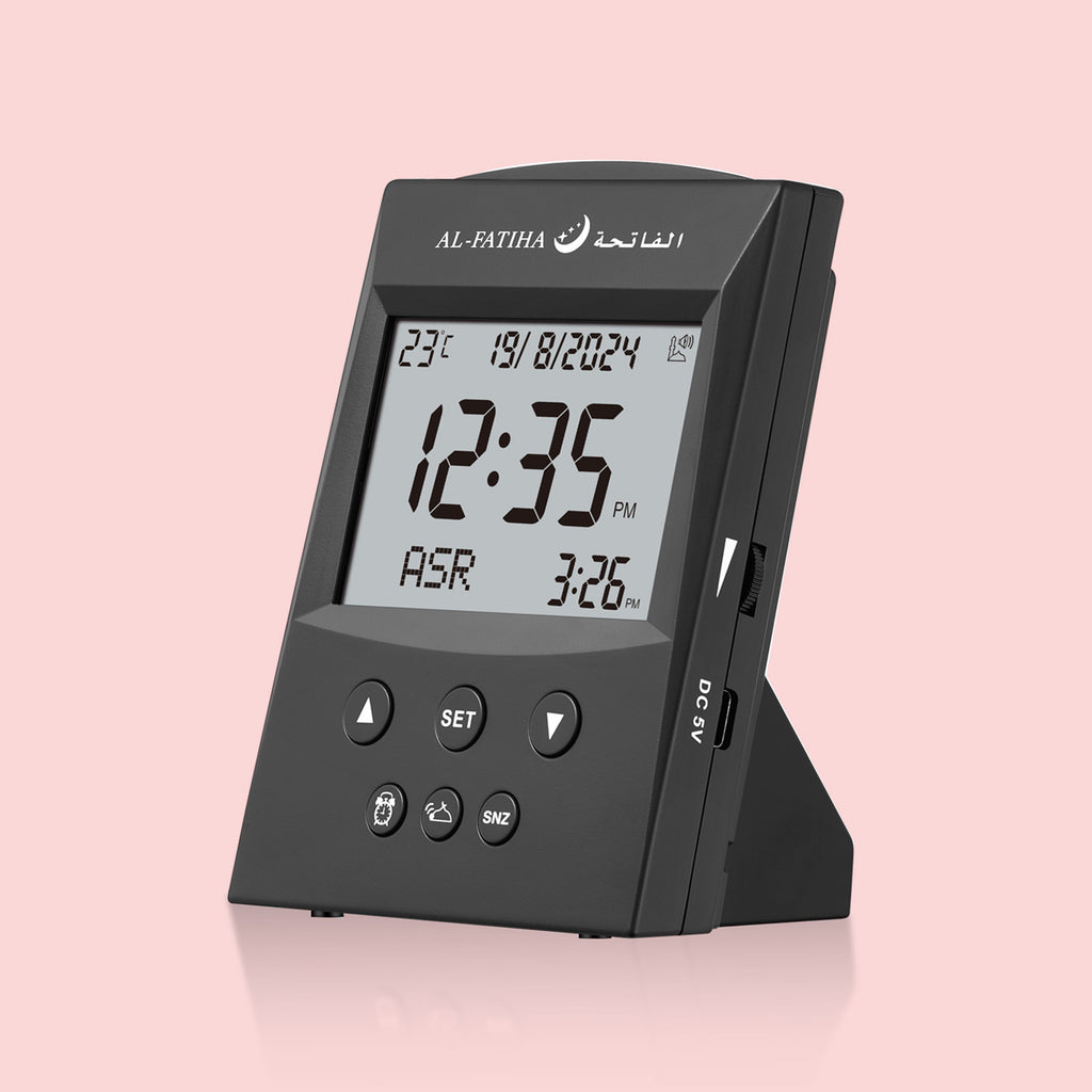 Al-Fatiha Table Azan Clock