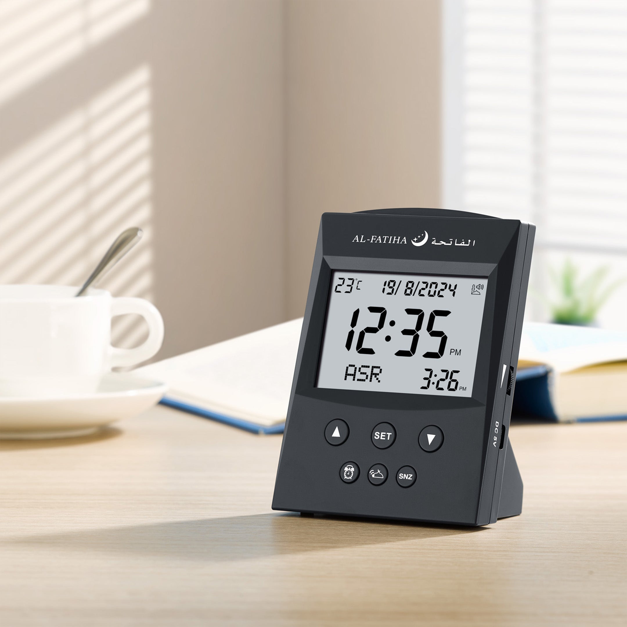 Al-Fatiha Table Azan Clock