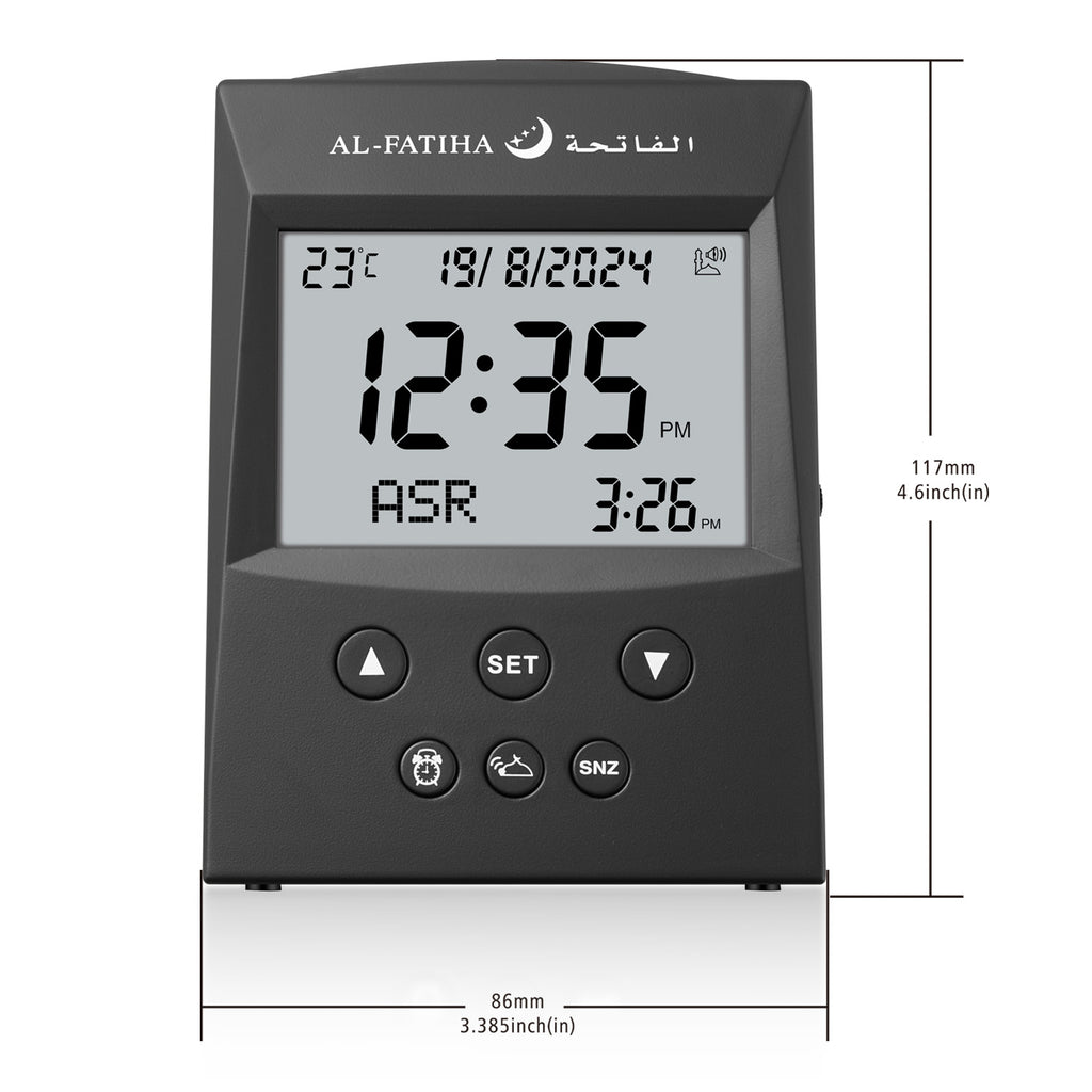Al-Fatiha Table Azan Clock