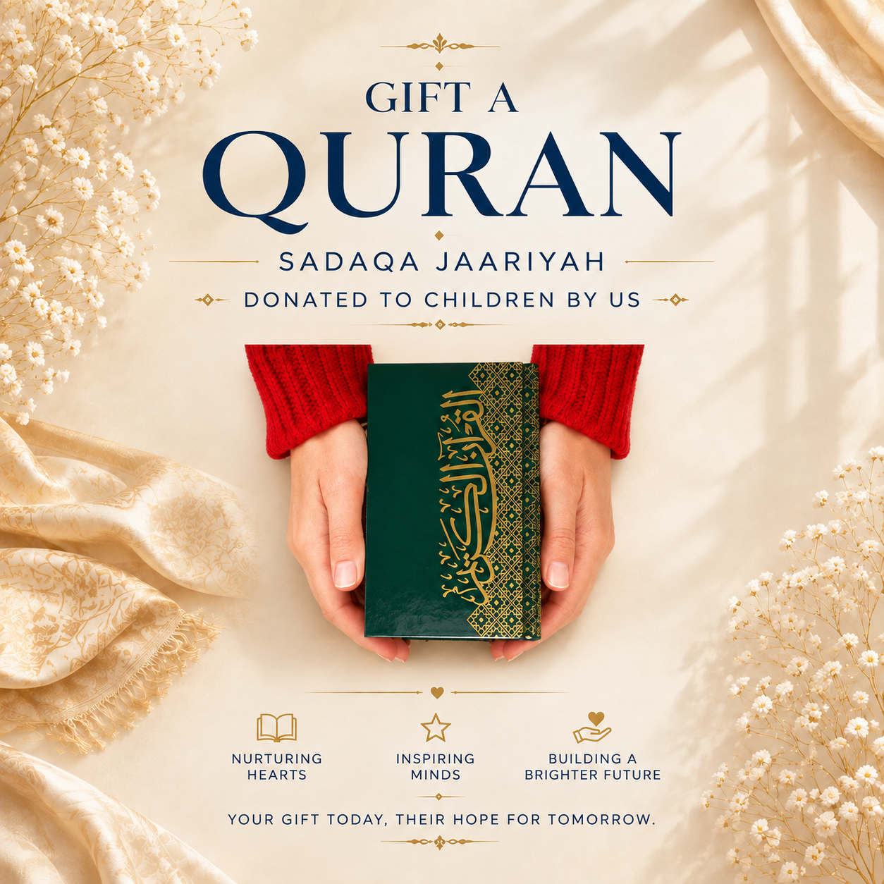 Gift a Quran (Donated to children by us)